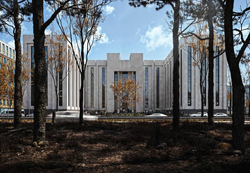 RebusArt featuring Ahmad Eghtesad, 'Fiscal Hub' Architectural visualization